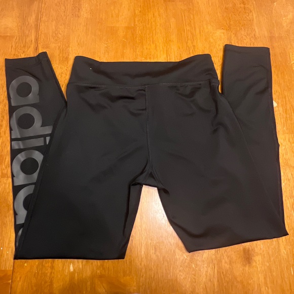 Womens Black Adidas Leggings Size Large - Picture 5 of 8